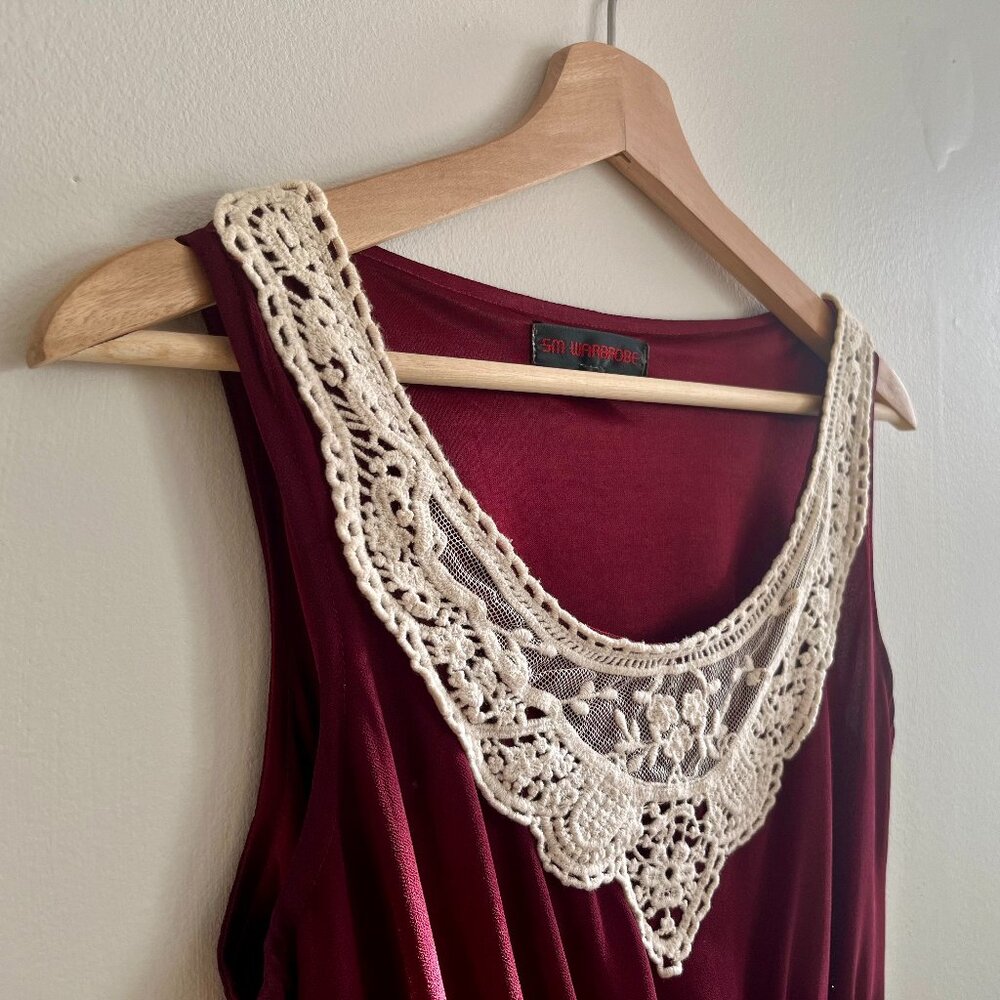 Lace knit dress
